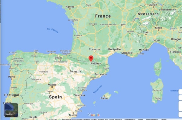 Pyrenees Map