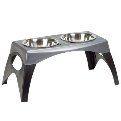Bergan Elevated Double Bowl Feeder